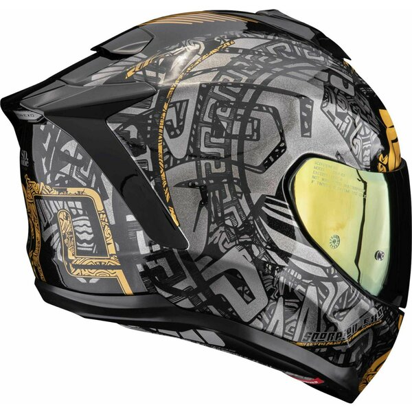 Casca integrala SCORPION EXO-1500 AIR APUS M Alb perlat/Gri/Auriu, 2, nordicamoto.ro