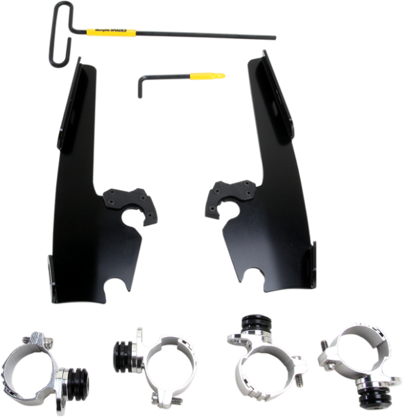 Fats/slim Windshield  Trigger-lock Complete Mount Kit Black, 1, nordicamoto.ro
