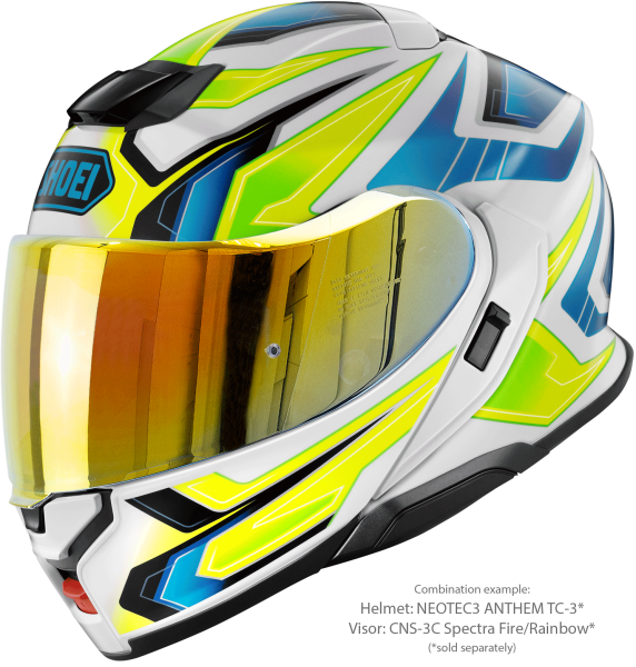 Casca Flip-up SHOEI NEOTEC3 ANTHEM TC-3 Albastru/Verde/Alb/Galben XXL-4