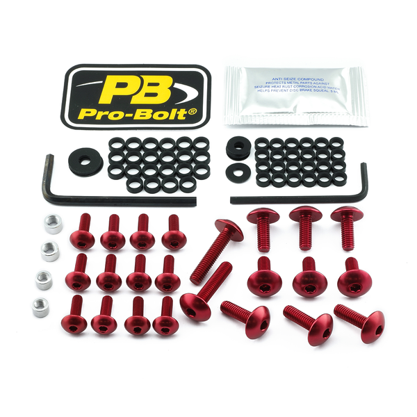 Fairing Bolt Kit For Kawasaki Red, 1, nordicamoto.ro