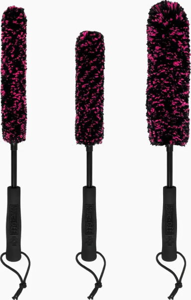 Microfibre Detailing Brush Set X 3 Black, Pink, 2, nordicamoto.ro