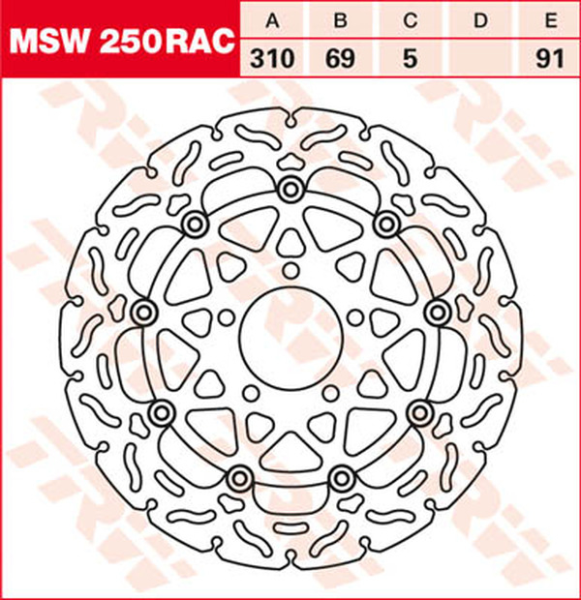 Contoured Floating Brake Rotor Titan, 2, nordicamoto.ro