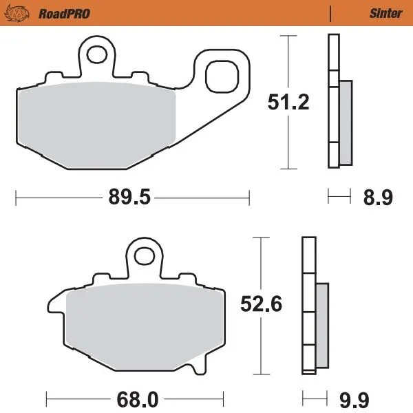 Roadpro Sinder Brake Pad Rear-0