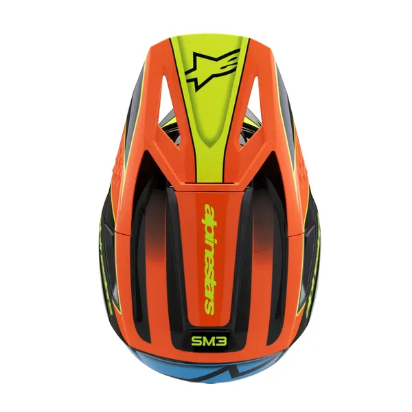 Casca Copii Alpinestars S-M3 Fray Black/Blue/Orange/Yellow-1