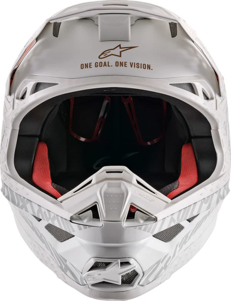 Supertech M8 Triple Mx Helmet Orange, White  2XL, 4, nordicamoto.ro