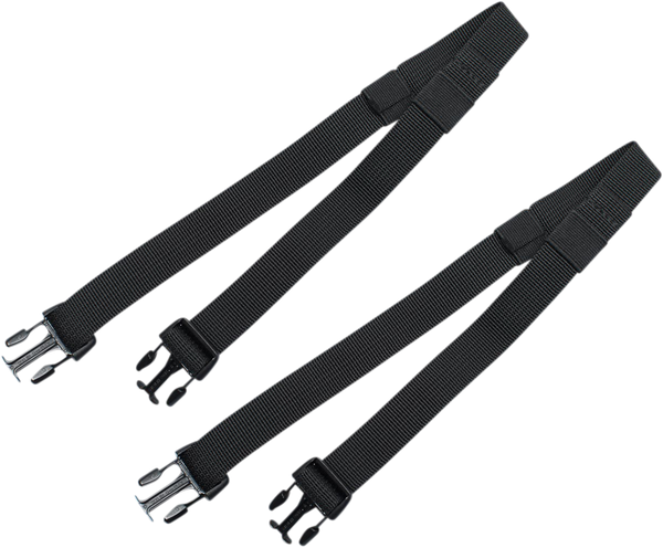 Tie-down Strap Set For Tail Bags Black 