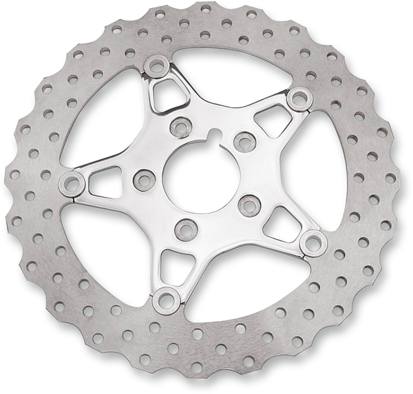 Fsd Series Stainless Steel Front Brake Rotor For Big Twins Polished Steel, 1, nordicamoto.ro