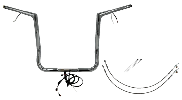 Plug & Play Ez Install 1-1/4(r) Flat Top Handlebar Kit Silver, 2, nordicamoto.ro