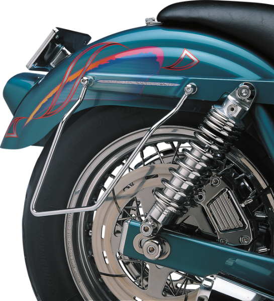 Chrome Saddlebag Support Brackets Silver, 2, nordicamoto.ro