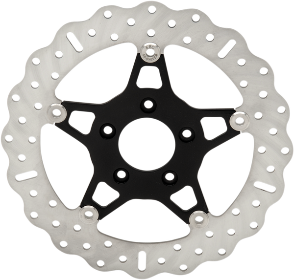 Fsd Series Stainless Steel Front Brake Rotor For Big Twins Black, Polished, 1, nordicamoto.ro
