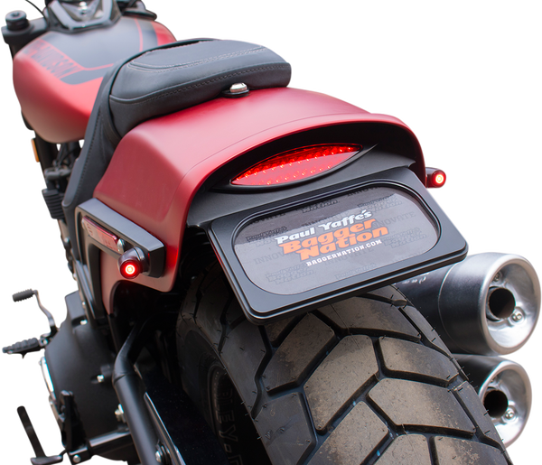 M8 Fat Bob Light & License Plate Kit Red, 1, nordicamoto.ro
