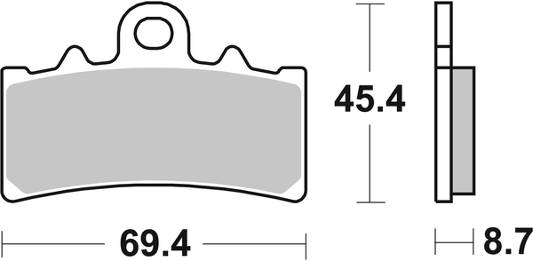 Hf Street Ceramic Organic Brake Pads, 1, nordicamoto.ro