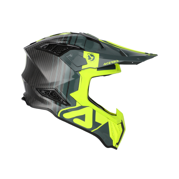 Casca Acerbis Airstrike-C Negru/Galben Fluo-15