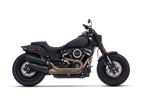 Muffler Slip-on 4.5(r) Duals For Softails Black, 2, nordicamoto.ro