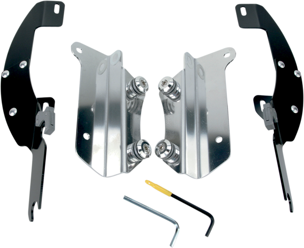 Fats/slim Windshield Trigger-lock Complete Mount Kit Black, 1, nordicamoto.ro