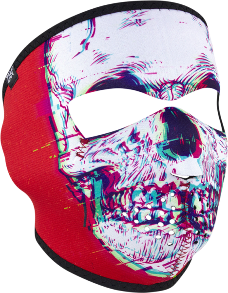 Masca Zan Headgear Neoprene Full-Face Glitch Skull