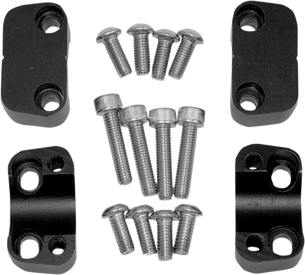Oversize Handlebar Clamp Black, 2, nordicamoto.ro