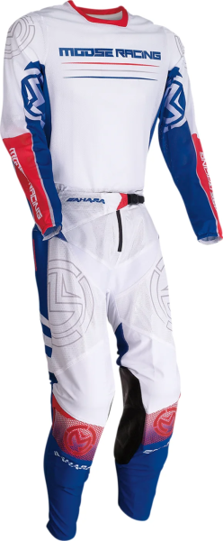 Tricou Moose Racing Sahara Blue/Red/White XL, 3, nordicamoto.ro