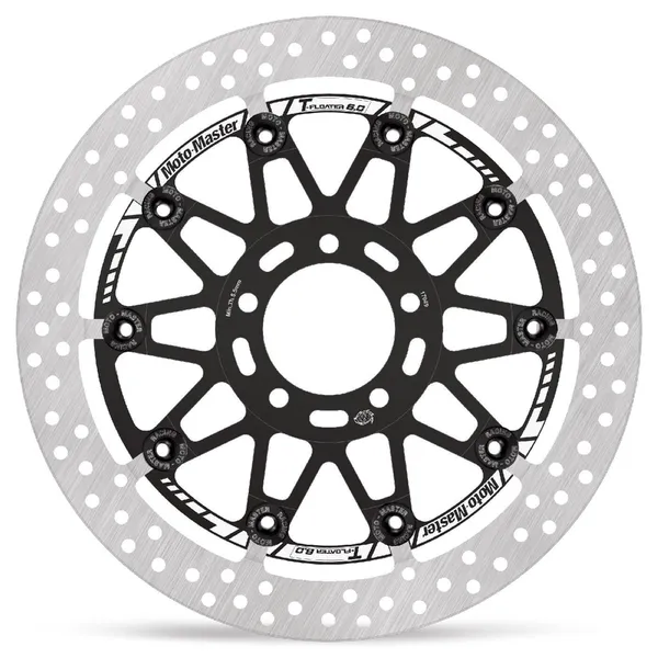 Halo Series T-floater Brake Rotor Black, Stainless Steel-1