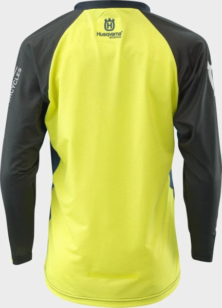 Tricou Copii Husqvarna Railed Blue/Yellow/Black-1