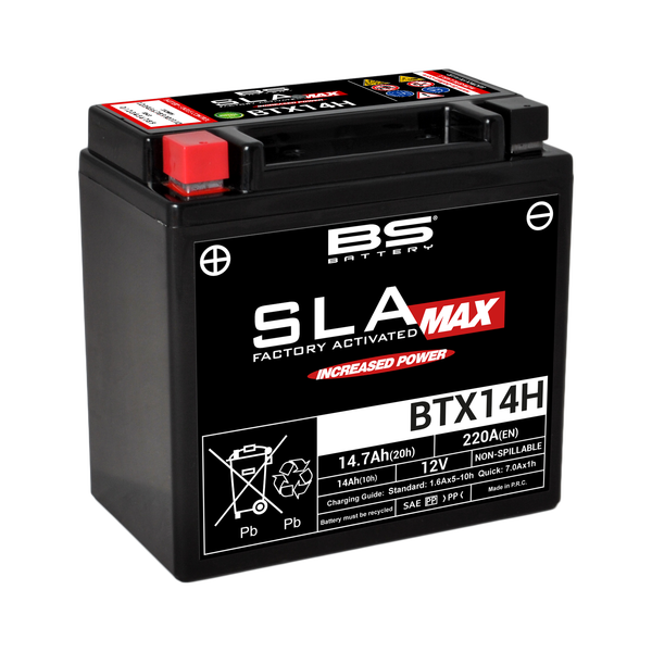 Sla Max Factory- Activated Agm Maintenance-free Battery [60873] Black -0