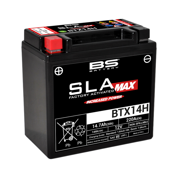 Sla Max Factory- Activated Agm Maintenance-free Battery [60873] Black-0