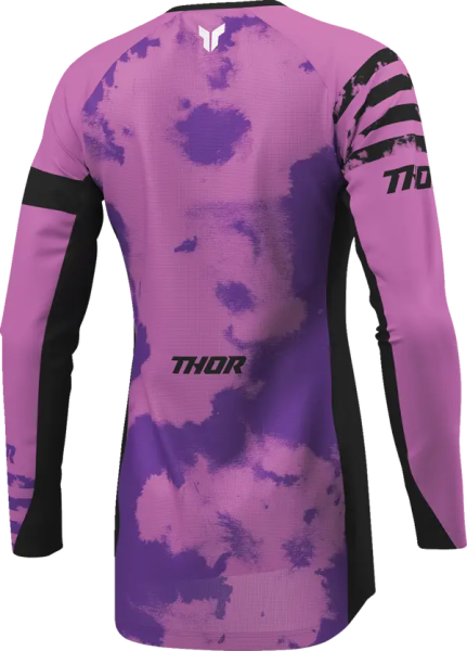 Womens Launchmode Bleach Jersey Purple, Black -2