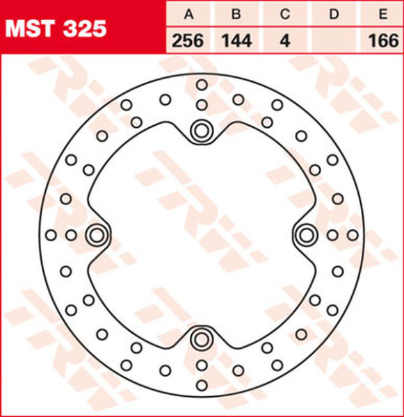 Disc de frână fix, rotund, 250–299 mm, 1, nordicamoto.ro