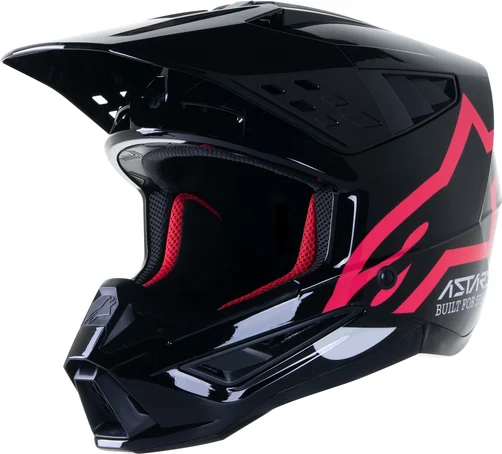 Supertech M5 Comps Mx Helmet Black, Pink, Gloss  M, 1, nordicamoto.ro