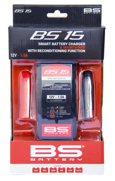 Smart Battery Charger & Maintainer With Reconditioning Function Black-2