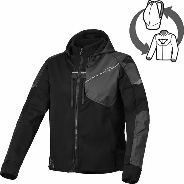 Geaca de vara textil dama MACNA DISTEC M Negru, 5, nordicamoto.ro