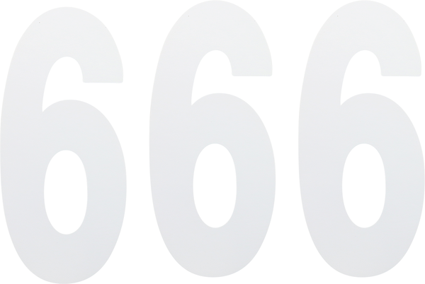 Standard Numbers White, 3, nordicamoto.ro