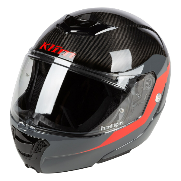 Cască Modulară Klim TK1200 Karbon ECE/DOT Gloss White-18