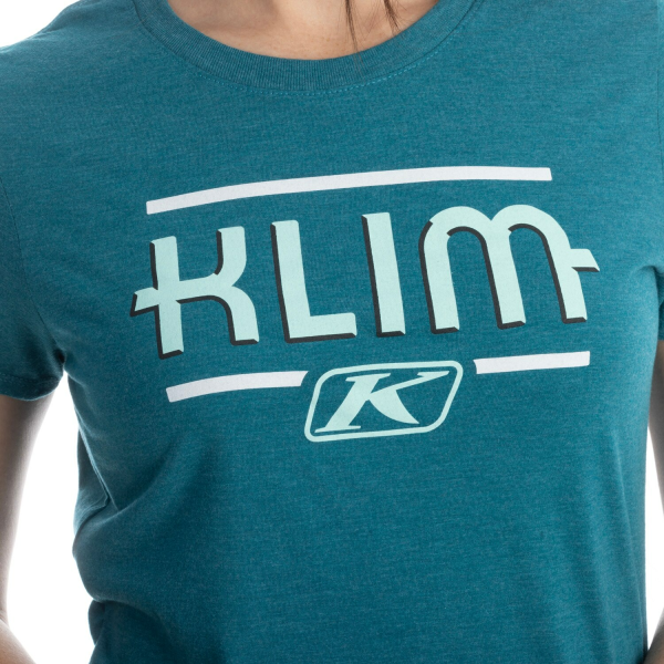 Tricou Dama Klim Kute Corp SS T Heathered Teal - Beach Glass-7