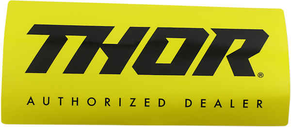 Thor Authorized Dealer Decal Black, Yellow 