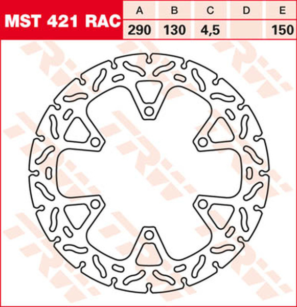 Contoured Fixed Brake Rotor, 1, nordicamoto.ro