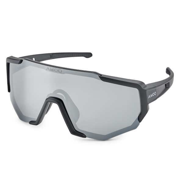 Ochelari de soare AMOQ Blast polarizați, negru mat/oglindă, 1, nordicamoto.ro