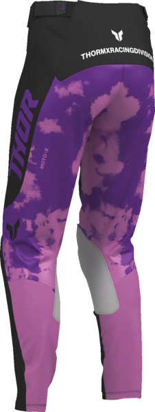 Womens Launchmode Bleach Pants Purple, Black -7