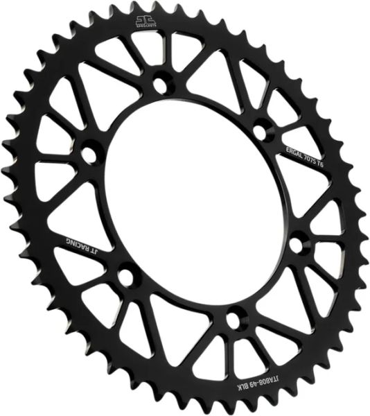 JT SPROCKETS Racelite Aluminum Rear Sprocket Black 