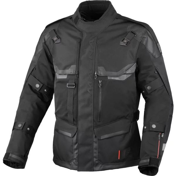 Geaca textil impermeabila touring/adventure MACNA TOUROS M Maro/Gri/Negru, 9, nordicamoto.ro