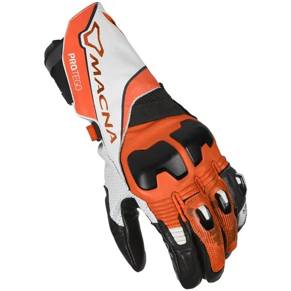 Manusi de piele sport MACNA PROTEGO S Rosu/Alb, 1, nordicamoto.ro