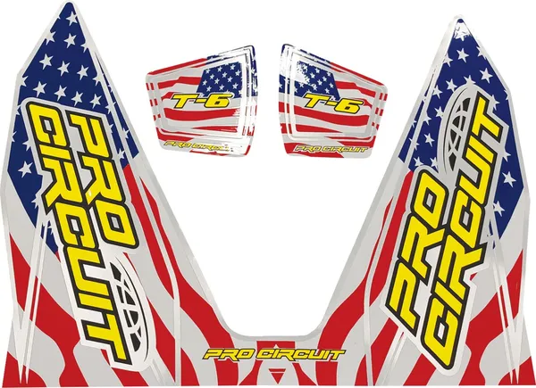 T-6 Exhaust Decals Blue, Red, White