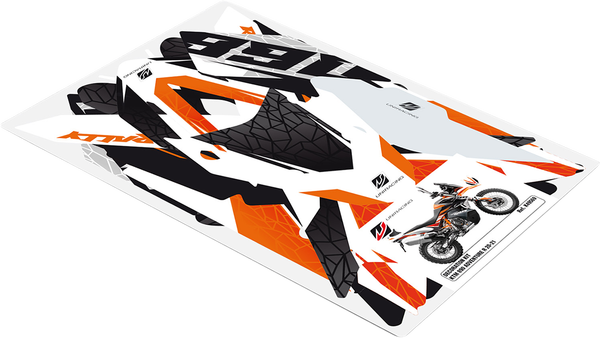 Decoration Kit Black, Orange, White, 2, nordicamoto.ro