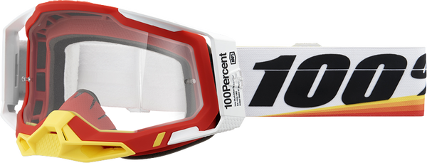 Racecraft 2 Goggles White, Red -0