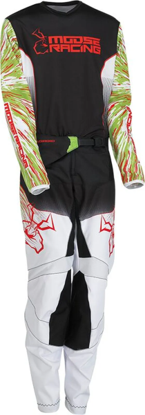 Tricou Copii MOOSE RACING Agroid Black/Green-2