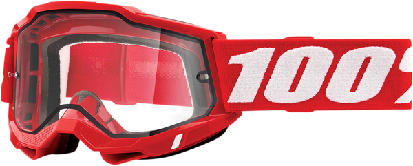 Ochelari 100% Accuri Neon Red Dual Pane Clear
