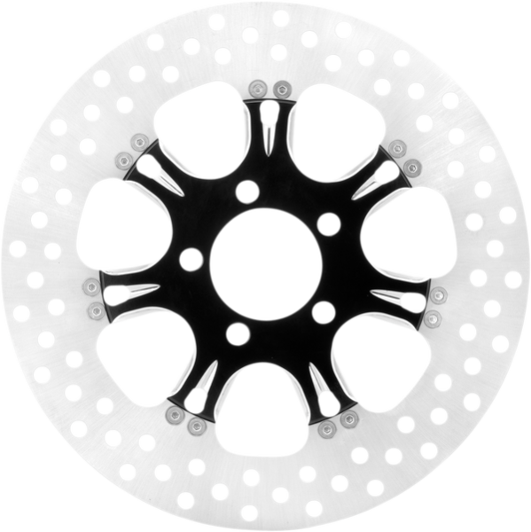 Two-piece Brake Rotor Black, Silver, Matte, 1, nordicamoto.ro
