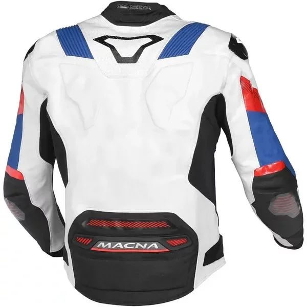 Geaca de piele sport/touring MACNA POINTER - Produs Resigilat Alb/Negru 52, 11, nordicamoto.ro