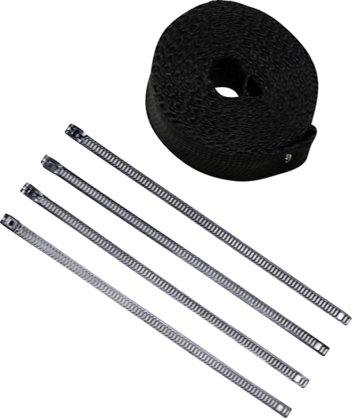 Lava Rock Exhaust Wrap Kit Metallic Black, 1, nordicamoto.ro