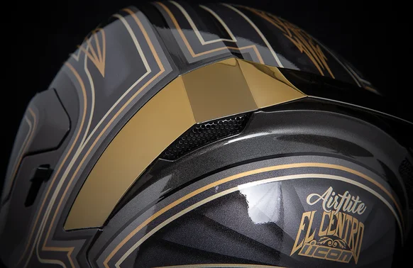 Casca Icon Airflite™ El Centro Black/Gold/Yellow M, 6, nordicamoto.ro